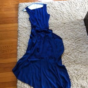 Gorgeous blue silk occasion dress